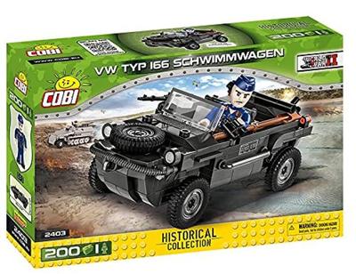Cobi Historical Collection #2403 Schwimmwagen Type 166 Schwimmwagen (WWII German Army) [Military Block COBI Japan Authorized General Agent]