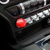 Dekoratívne nálepky na kryt tlačidla navigácie / štartovacieho tlačidla stredového ovládacieho panela auta vhodné pre Ford Mustang 2015 a novší ABS interiérové doplnky