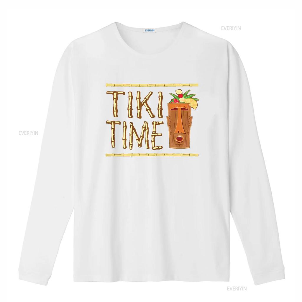 Retro Tiki Bar Design T Shirt vintage Washed Stylish designer clothes Stretched homme Unisex Casual Top For Everyday Wear