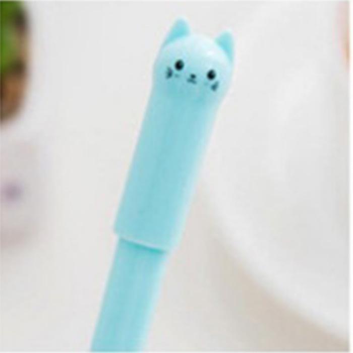 Korean Cute Kitten 0.5mm Black Gel Pen for Students