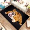 Cartoon French Pit Bull Dog Pet  Area Rug,Carpet Rug for Home Living Room Children Bedroom Sofa Doormat Decor,Non-slip Floor Mat