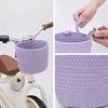 1 pz Cesta per Bici, Cesta per Bici, Cesta per Bicicletta Intrecciata con Corda di Sisal, Carine Aggiunte Decorative per Bici, Biciclette senza Pedali e Monopattini