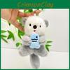 Otter Cute Holding Fish Keychain Soft Plush Toy For Car Keys And Accessories Bag