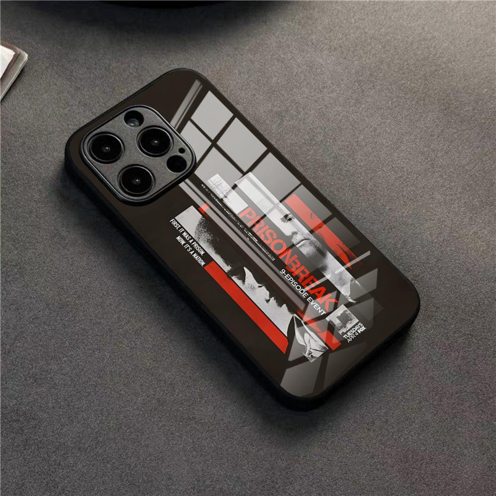 Prison Break TV Series Phone Case For 17 Pro Max IPhone 16 Pro 14 12 11 13 Mini X XR XS 15 Plus SE Glass Cover