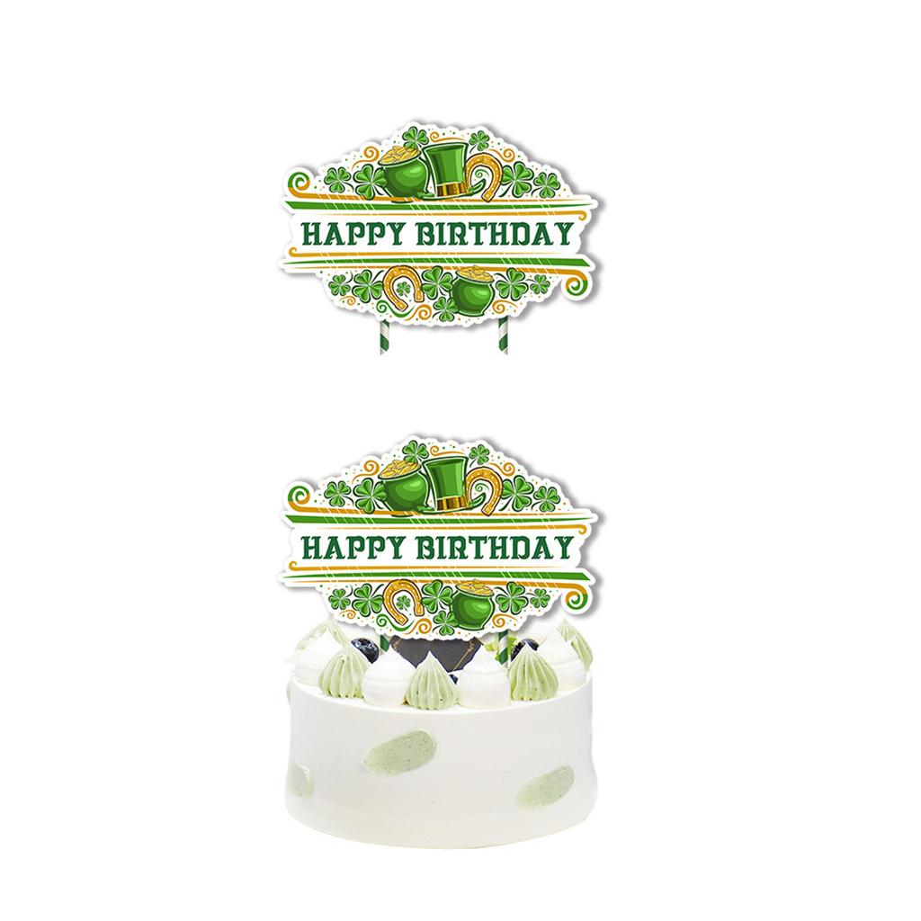 Irish Theme Paper Party Decoration Set Event Planning Supplies Party Accessories Banners and Cake Toppers with Balloons