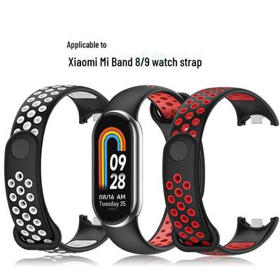 Cinturino Sportivo Traspirante Bicolore per Xiaomi Mi Band 8/9 - Bracciale a Sgancio Rapido