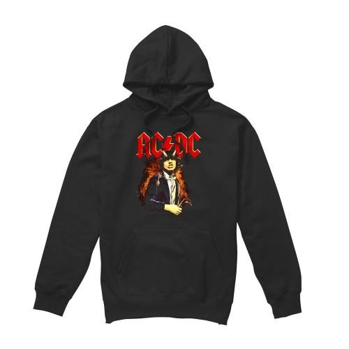 AC/DC Mens Fire And Horns Hoodie