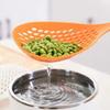 1Pcs Plastic Food Spoon Strainer - Creative Cooking Shovel Portable Anti-scald Skimmer Household Kitchen Tools Soup Filter