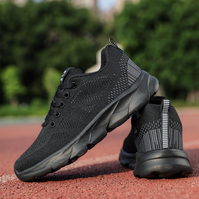 35-42 Spring/autumn Women's Flying Woven Breathable Super Light Stuffed Sports Shoes Large Size Ultra -light Stool Women's Sports Shoes