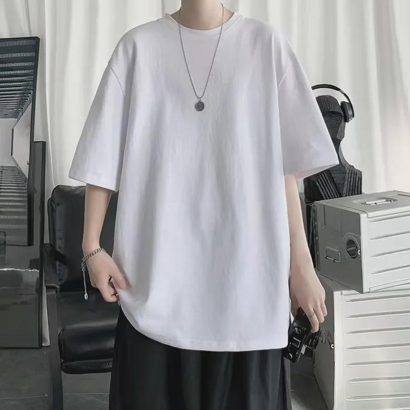 Men's Trendy Loose-Fit White Summer Sports T-Shirt