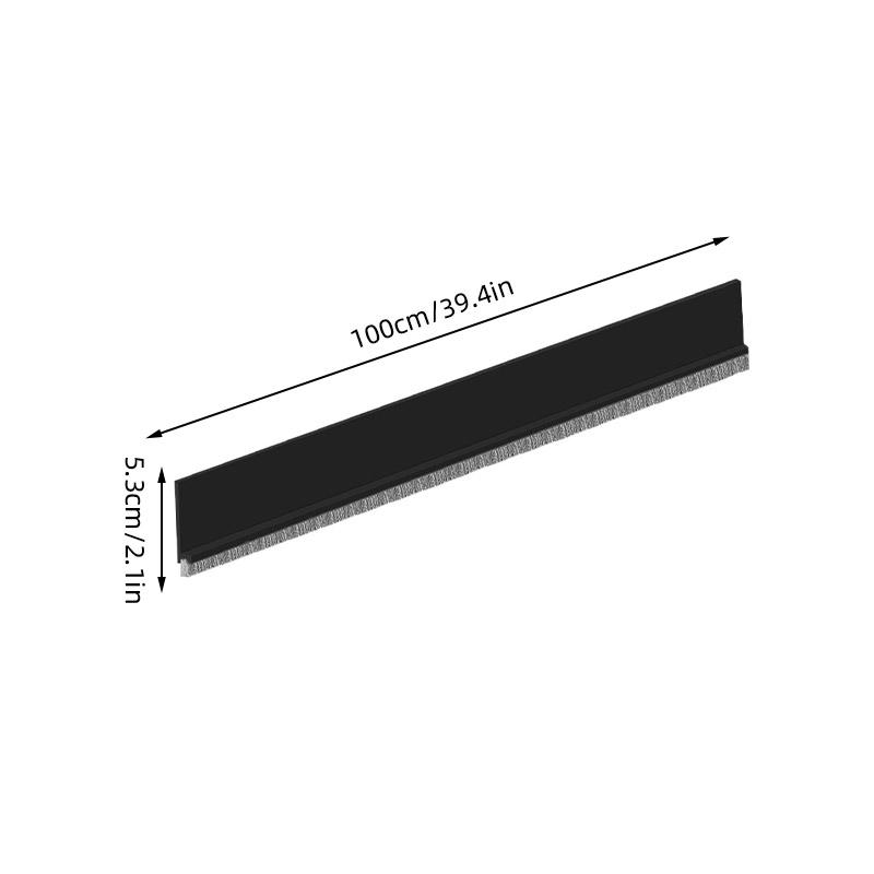 Door Bottoom Draft Stopper with Brush Wind Noise Reduction Seal Strip Under Door Sealing Blocker Guard Sealer Door Weatherstrip