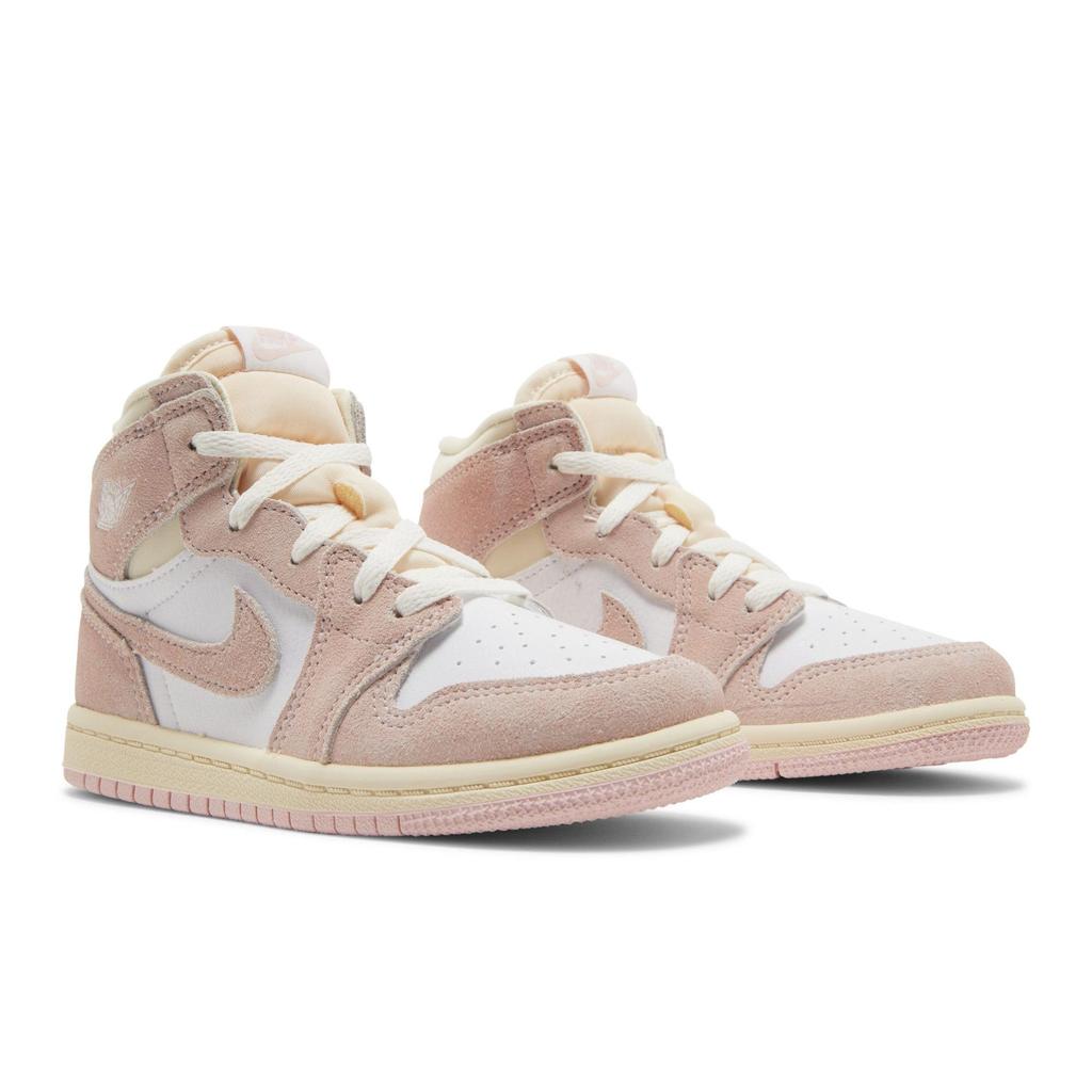 Air Jordan 1 Retro High OG Toddler 'Washed Pink' (Unisex) Atmosphere / White / Muslin / Sail Toddler Shoes FD2598 600