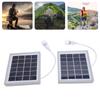 2pcs Monocrystalline Solar Panel USB Solar Panel  r 5W Portable   Light Bulb for Camping Hiking Tent Outdoor