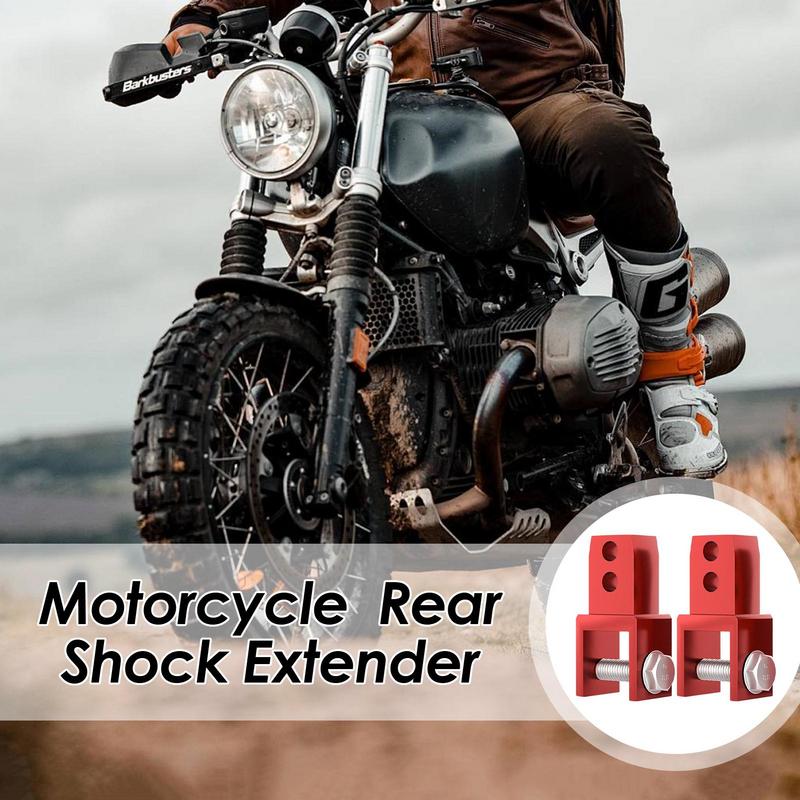 Motorcycle Shock Bracket 2pcs Motorcycle Riser Heightening Adapter With Screw Front Shock Extension Absorber Aluminum Alloy