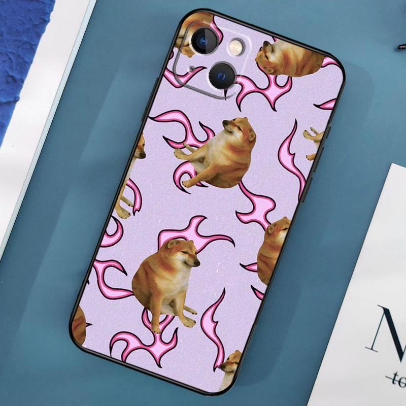 Doge Dog Cheems Meme Case For iPhone 16 15 14 13 12 11 Pro Max XS X XR Plus 12 13 Mini Cover Shell