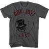2026 New Summer Metal Bon Jovi Rock Band Casual TShirt Unisexs and Womens Band Brand High Quality Oversized Top