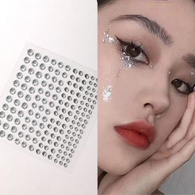Diy White Pearl Paste 3D Face Jewels Eyeshadow Stickers Samolepící samolepky na obličej Tělo na obočí Diamantové samolepky na nehty Diamantové dekorace