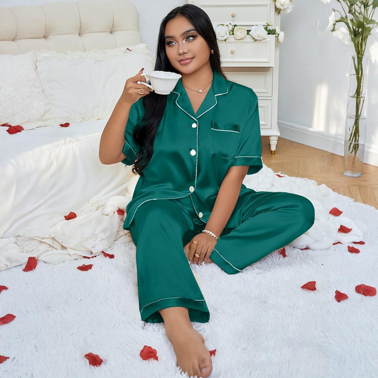 

Женский пижамный комплект большого размера, домашняя одежда для отдыха, удобная домашняя одежда для сна XXXXXL