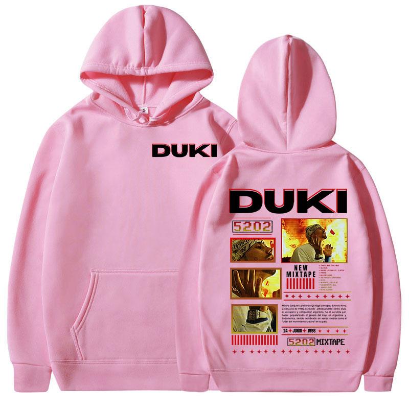 Rapper Duki 5202 MIXTAPE Album 2025 Merch Hoodie Men Women Clothing Hip Hop Sweatshirt Autumn Winter Fleece Long Sleeve Pullover