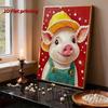 Handmade DIY Pearl Painting Cute Little Pig Theme Bedroom Living Room Frameless Diy Handmade Sticky Diamond Creative Canvas Painting