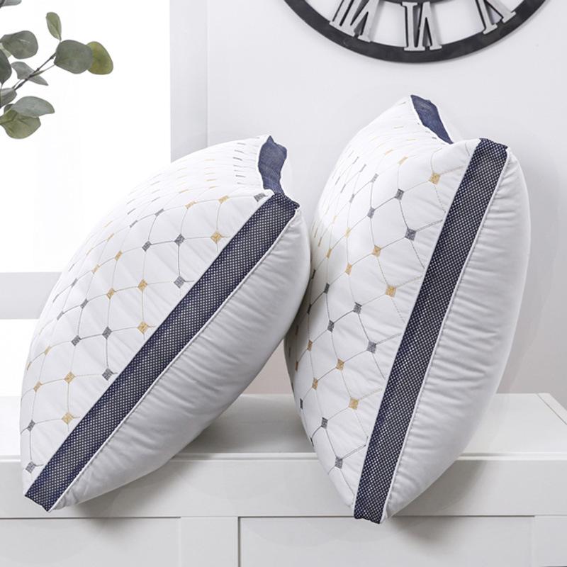 Pillow Core Non-collapsible Fiber Pillow Core Adult Household Neck Pillow 48x74cm Pair