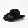 Cowboy Hat Men's and Women's Niche Exquisite Multi-element Hat New Western Cowboy Hat Fashion Wear Clothing Accessories