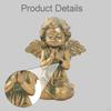 Angel Statue Gold Sturdy Multifunctional Craft Miniature Figurine Accessories for Outdoor Balcony