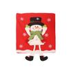3D Doll Design Christmas Chair Cover Cloth Snowman Chair Cover Santa Chair Cover  Holiday Festival
