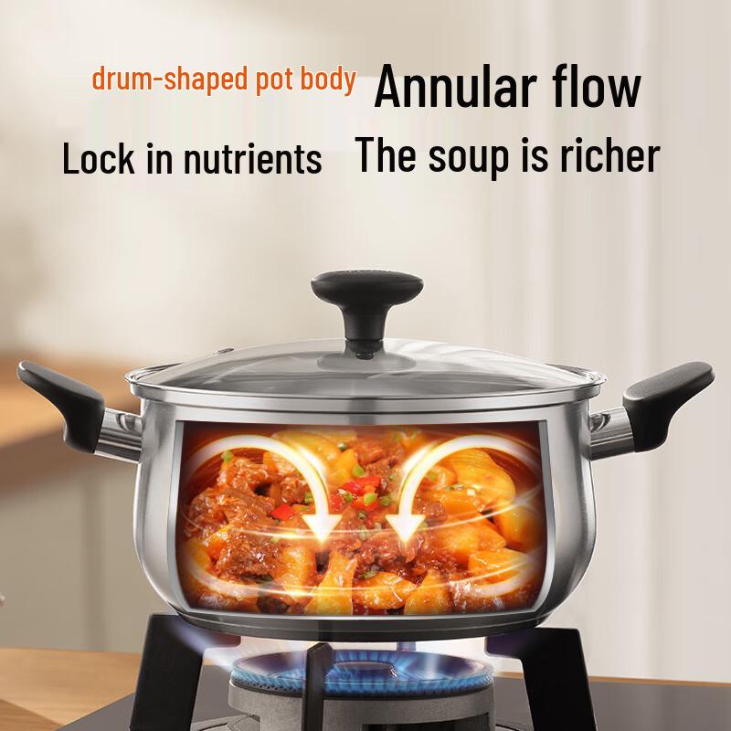 SUPOR 304 Stainless Steel Multi-Purpose Soup Pot
