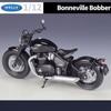WELLY 1/12 Triumph Bonneville Bobber Alloy Racing Motorcycle Model Diecast Metal Street Motorcycle Model Simulation Kid Toy Gift