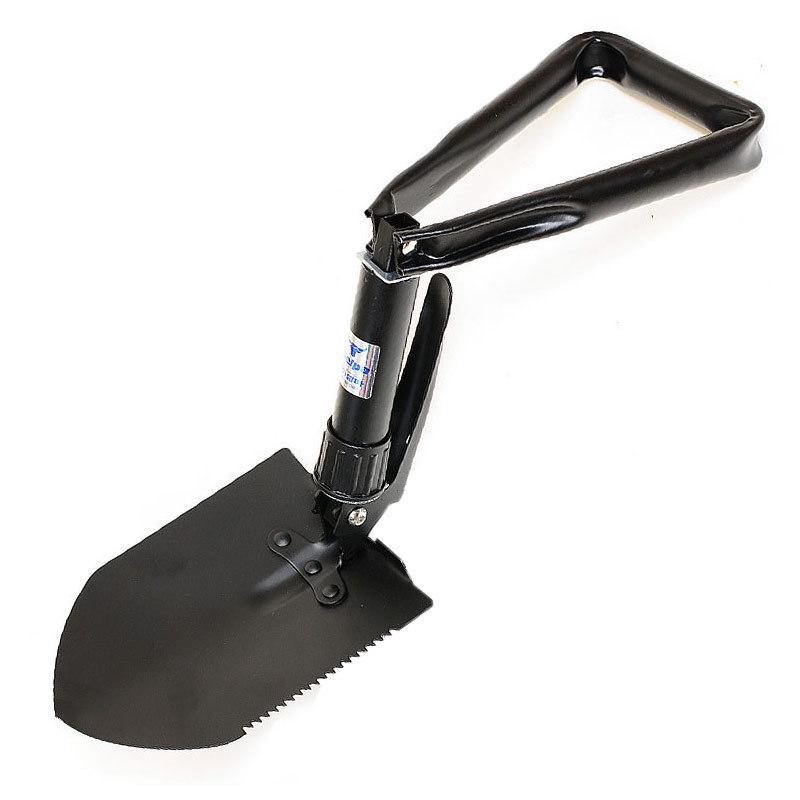 Portable Large Folding Shovel with Pickaxe for Camping, Mountaineering, and Outdoor Use 61 x 15.5 cm