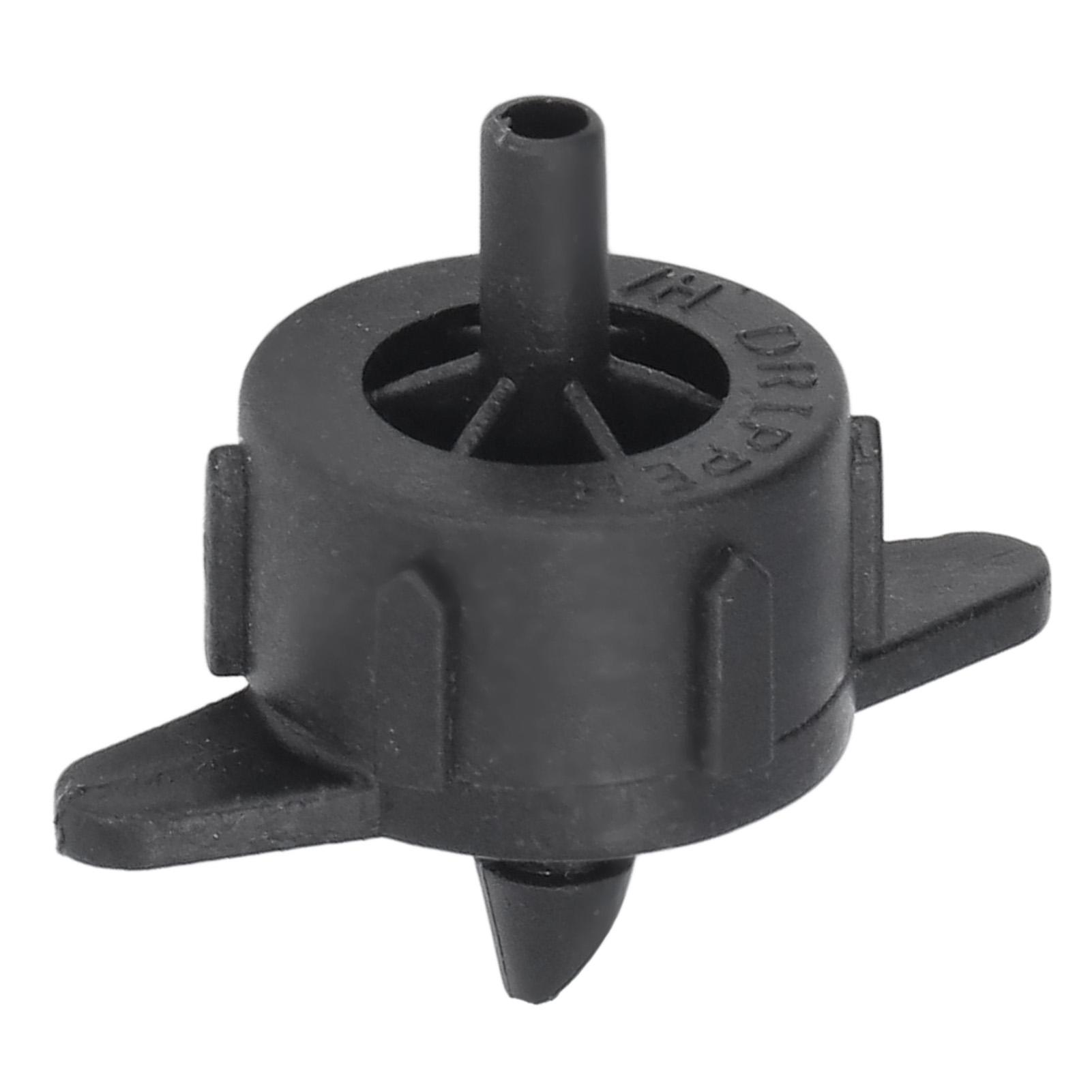 

100pcs Drip Emitter 4mm Pressure Compensation Uniform Flowing PP Irrigation Watering Dripper Emitter for Large Terrain