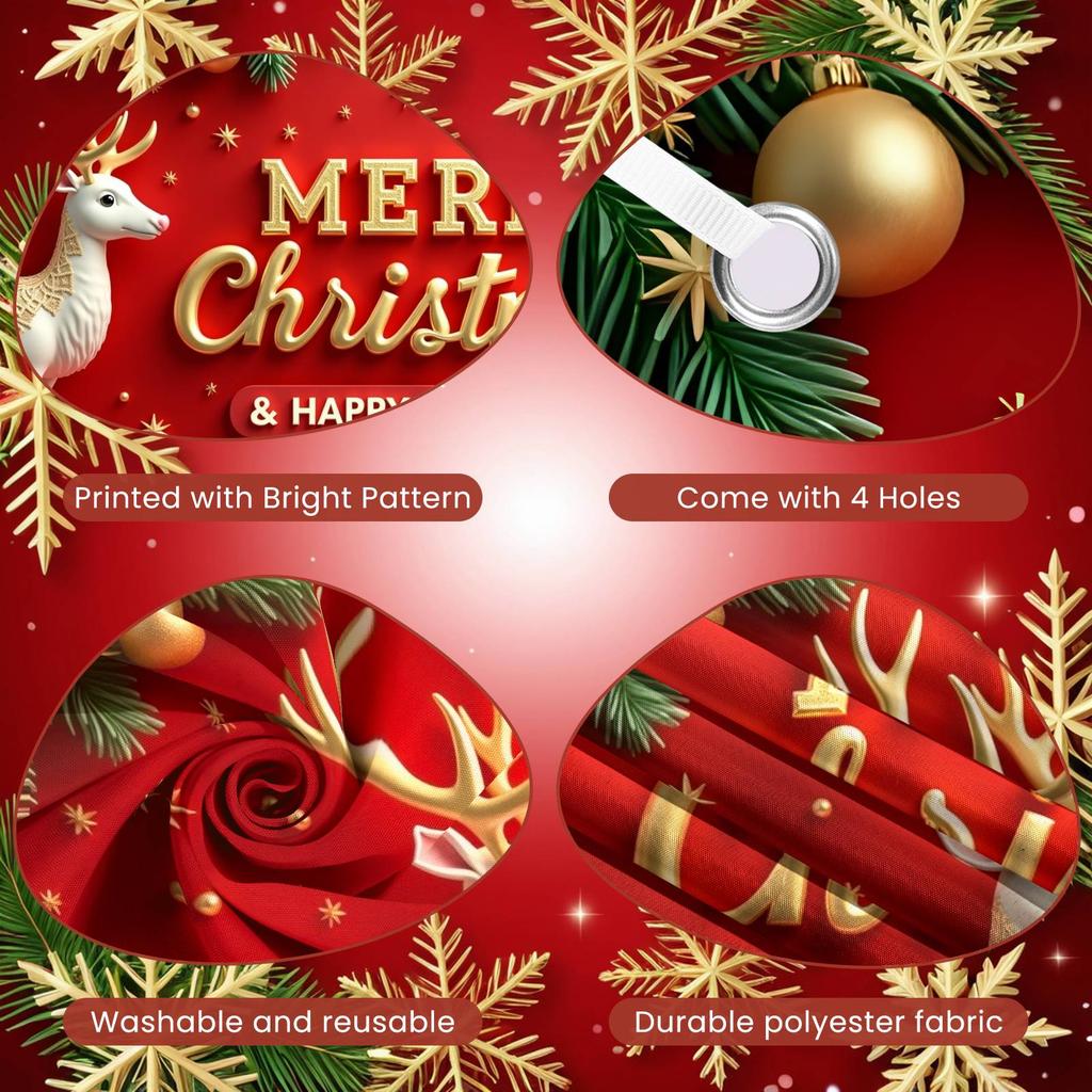 Christmas Party Banner Christmas Tree Christmas Decor Banner Holiday Banner Holiday Theme For Holiday Event Indoor Decoration