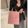 New Contrasting Color Portable Lunch Box Bag, Student Carry Bento Bag At Work, Make-up Bag, File Bag, Handbag.