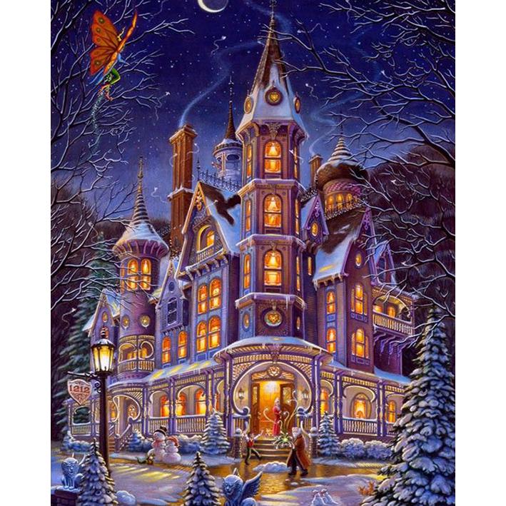 

Алмазная картина, полная круглая дрель, вышивка крестиком, мозаика, Алмазная вышивка, мозаика со стразами, подарочные украшения для дома 15x20CM