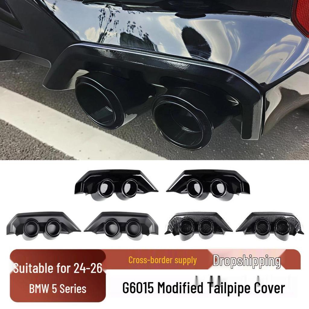 24-26 BMW 5 Series I5 G60 Rear Spoiler Tailpipe Diffuser Exhaust Cover