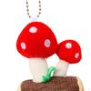 Keychain Backpack Decoration Stuffed Plush Mushroom Toy Handbag Charm Ornament for Party Favors
