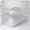 Popular Women's Solid Color Neon Light Simple Fashion Disco Cowgirl Hat Bachelorette Party Clothing Ideas