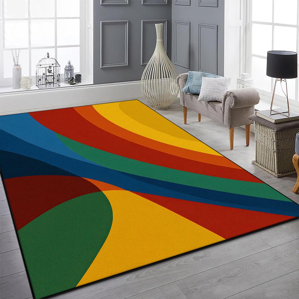 Modern Abstract Carpets Living Room Non-slip Decoration Home Bedroom Rug Coffee Tables Washable Parlor Floor Mat Dining Room