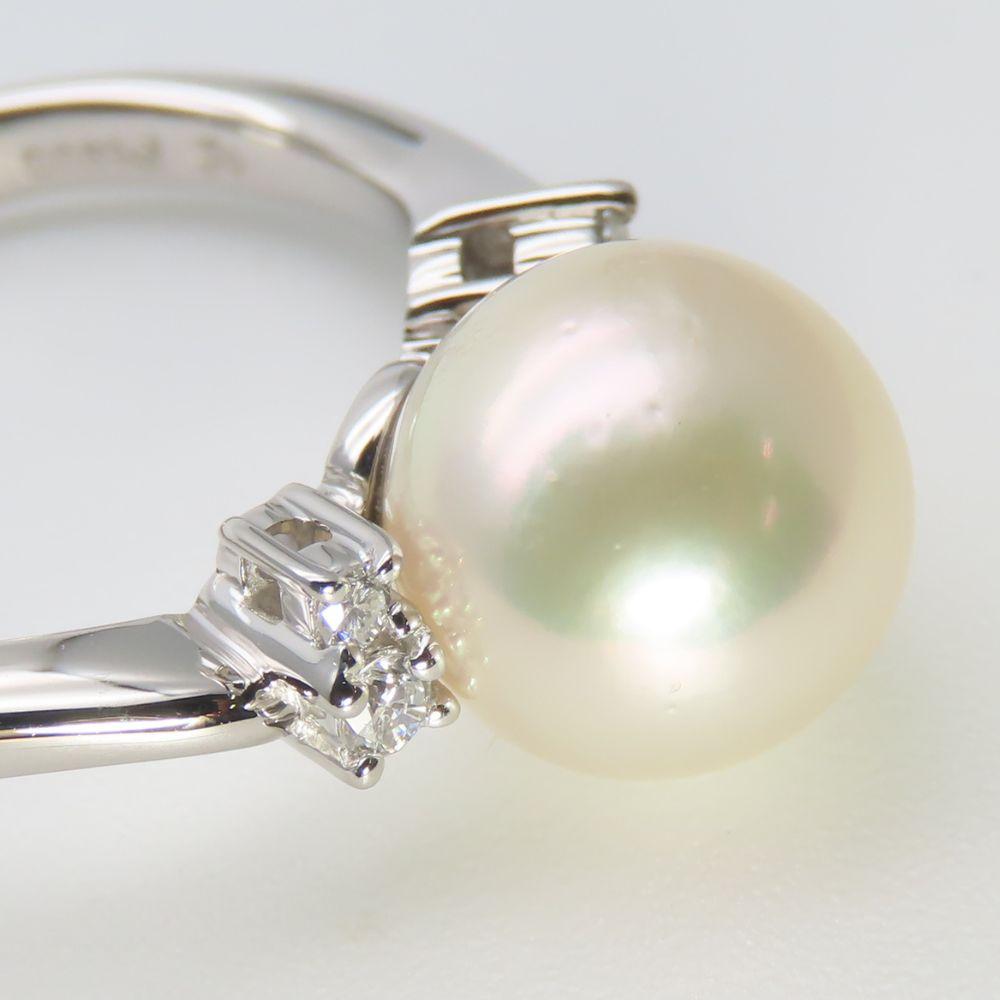 Used TASAKI Ring EU#55 Pt900Platinum/diamond 6.0g Silver jewelry