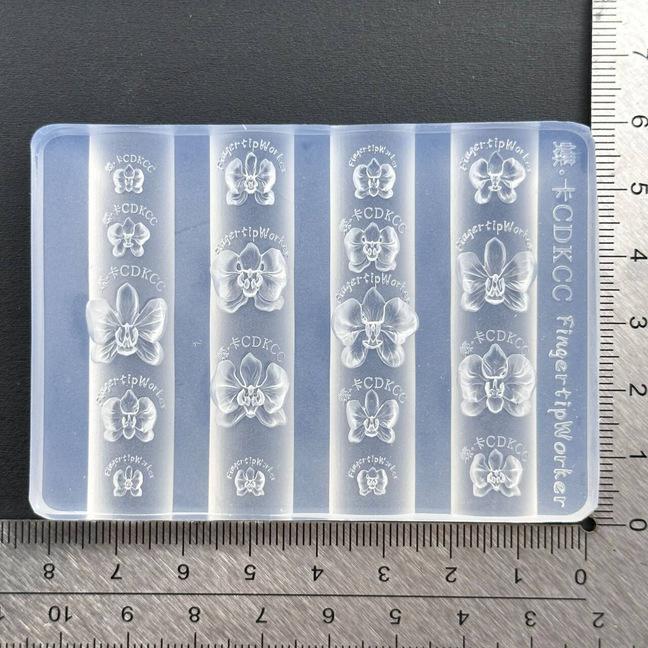 Baroque Heart French Necklace Butterfly Flower 3D Acrylic Nail Mold Diy Nail Art Decoration Transparent Manicure Template