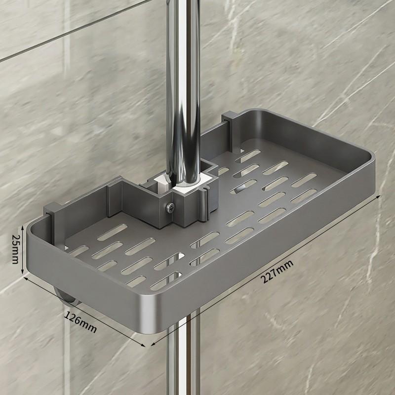 No-Drill Bathroom Shower Rack: Hanging Organizer for Shampoo and Toiletries