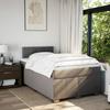 VidaXL Bed Slat Base with Mattress Taupe 120x200 Cm Fabric, Bed, Platform Bed, Panel Bed, Furniture of 3285859