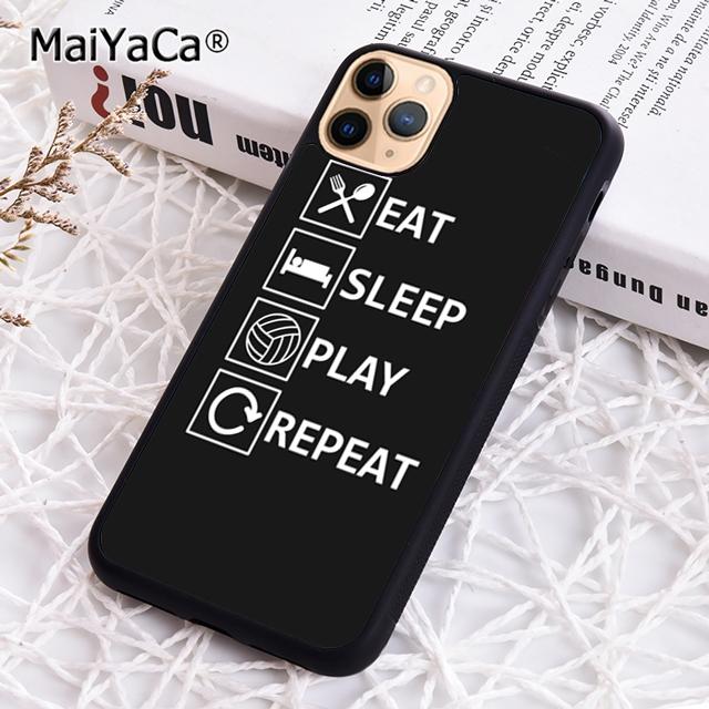 MaiYaCa Spiel Volleyball Ball Handyhülle Für iPhone 17 Air 16 16e 15 14 plus 11 12 13 pro max Hülle Cover coque