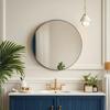 Round Wall Mounted Mirror 30 in Mirror with Aluminium Alloy Frame