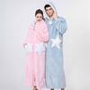 OEING Star Pattern Hooded Robe