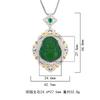 Inlaid Natural High Ice White Jade Marrow Buddha Pendant Necklace With Micro Diamonds Luxurious Women