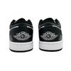 Jordan Air Jordan 1 Low Leather Cushioning Slip Resistant Low Top Vintage Basketball Shoes Men's Black White 553558-132(Team44-)
