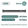 No Drill Premium Telescopic Rod 100Kg Capacity Heavy Duty Curtain Pole For Shower/Wardrobe/Balcony Curtains Wardrobes