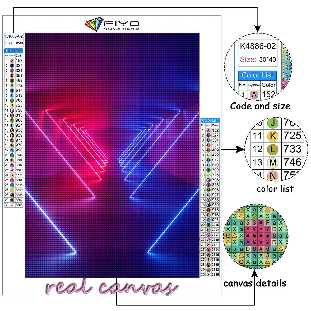 Malowanie diamentowe CyberPunk Estetyka geometryczna Rzemiosło mozaiki diamentowej Malowanie haftem diamentowym